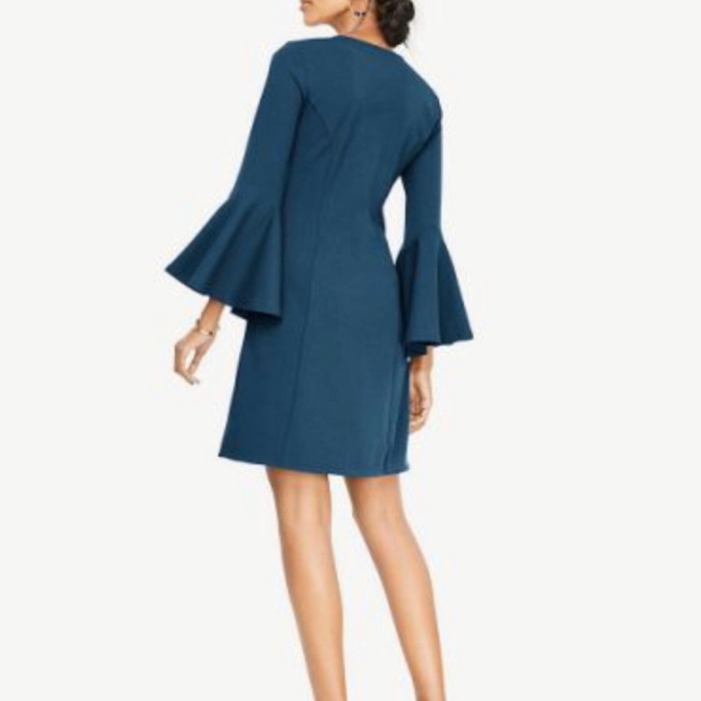 Feel Confident | HOST PICK | Ann Taylor | Teal Bell Sleeves Dress
